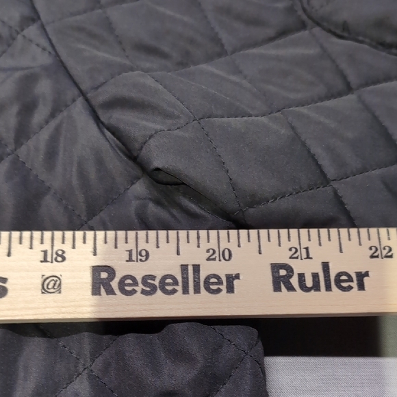 Zella Womens Black Quilted Chore Jacket Pocketed Long Sleev Full Zip Size M - Picture 5 of 6